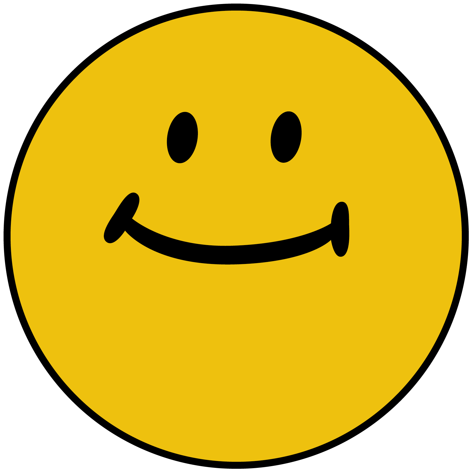 Smiley in hellgelb